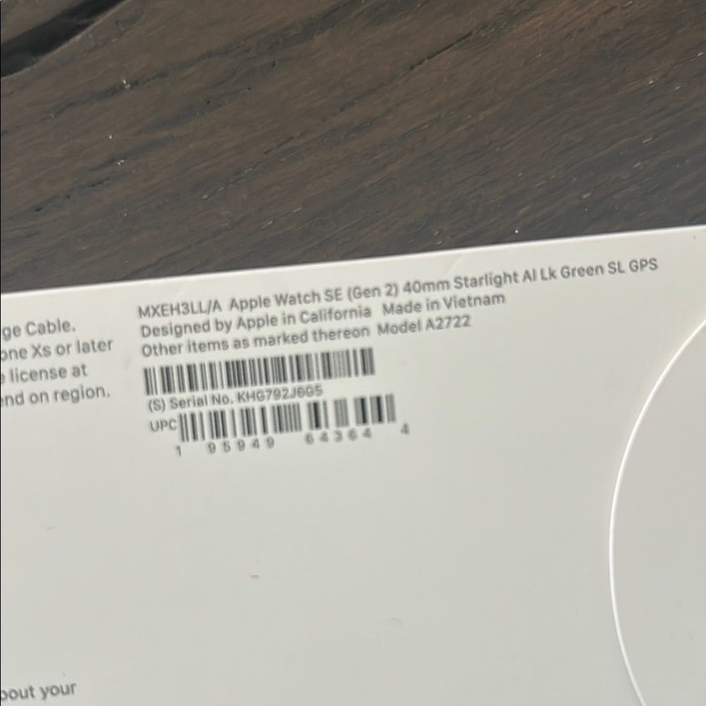 NWT Apple Watch SE (2nd Gen) w/ GPS 40mm - Picture 6 of 15